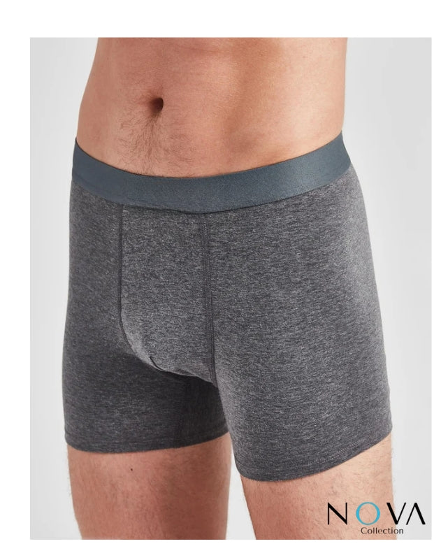 Nova Collection - Boxershorts - 5 Pack - Heren Onderbroeken - Katoen - Heren Ondergoed - Casual - Boxer - Donkergrijs - Ondergoedenzo.nl