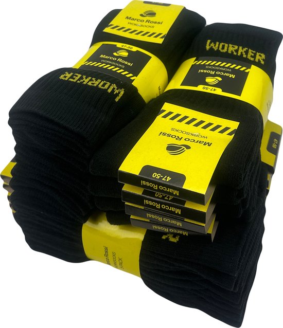 Marco rossi - Werksokken - Zwart - 20 Paar - Ondergoedenzo.nl