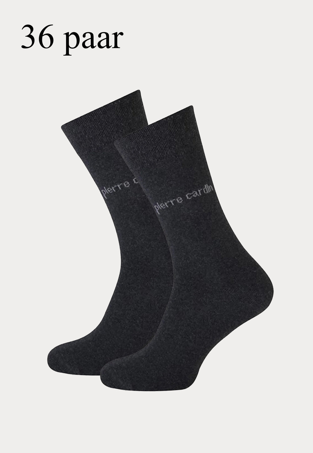 Pierre Cardin - Herensokken - 36 Paar - Antraciet - Ondergoedenzo.nl