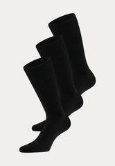 Merino Wollen Antipress Diabetes Sokken - 3 Paar - Zwart - Ondergoedenzo.nl