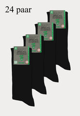 Sokken Voor Diabeten - 24 Paar - Zwart - Ondergoedenzo.nl