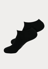 Boru Bamboo - Sneakersokken - 2 Paar - Zwart - Ondergoedenzo.nl