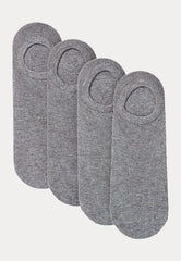 Voetjes - Bio Katoen - 4 Pack - Grijs - Ondergoedenzo.nl