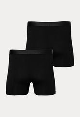 Bio Katoen - Boxershorts - 2 Pack - Zwart - Ondergoedenzo.nl