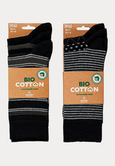 Sokken - 100% Bio Katoen - 6 Paar - Multi Black - Ondergoedenzo.nl