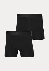 Bio Katoen - Boxershorts - 2 Pack - Zwart - Ondergoedenzo.nl
