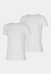 Bio Katoen - T-Shirt - 2 Pack - Wit - Ondergoedenzo.nl