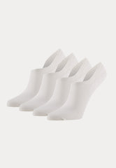 Voetjes - Bio Katoen - 4 Pack - Wit - Ondergoedenzo.nl