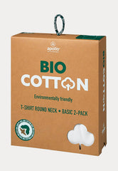 Bio Katoen - T-Shirt - 2 Pack - Wit - Ondergoedenzo.nl