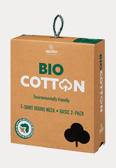 Bio Katoen - T-Shirt - 2 Pack - Zwart - Ondergoedenzo.nl