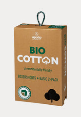 Bio Katoen - Boxershorts - 2 Pack - Zwart - Ondergoedenzo.nl