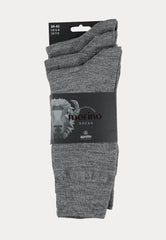 Merino Wollen Sokken - 3 Paar - Grijs - Ondergoedenzo.nl