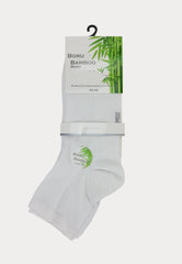 Boru Bamboe - Biker Socks - 2 Paar - Wit - Ondergoedenzo.nl