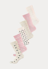 100% Bio Katoen - Damessokken - 6 Paar - Beige Fashion - Ondergoedenzo.nl