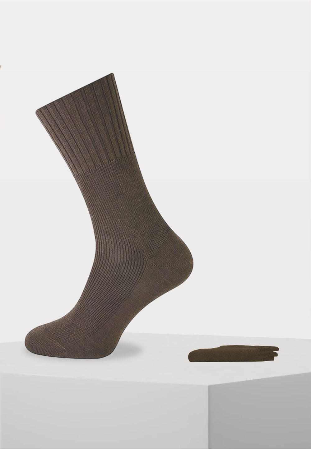 Herensok - Wol - Boord Zonder Elastiek Voor Diabeten - Lever - Ondergoedenzo.nl