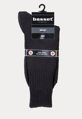 Herensok - Wol - Boord Zonder Elastiek Voor Diabeten - Antraciet - Ondergoedenzo.nl