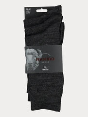 Merino Wollen Sokken - 3 Paar - Antraciet - Ondergoedenzo.nl