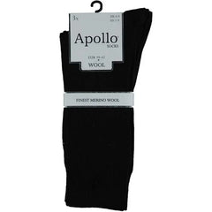 Merino Wollen Sokken - 3 Paar - Zwart - Ondergoedenzo.nl