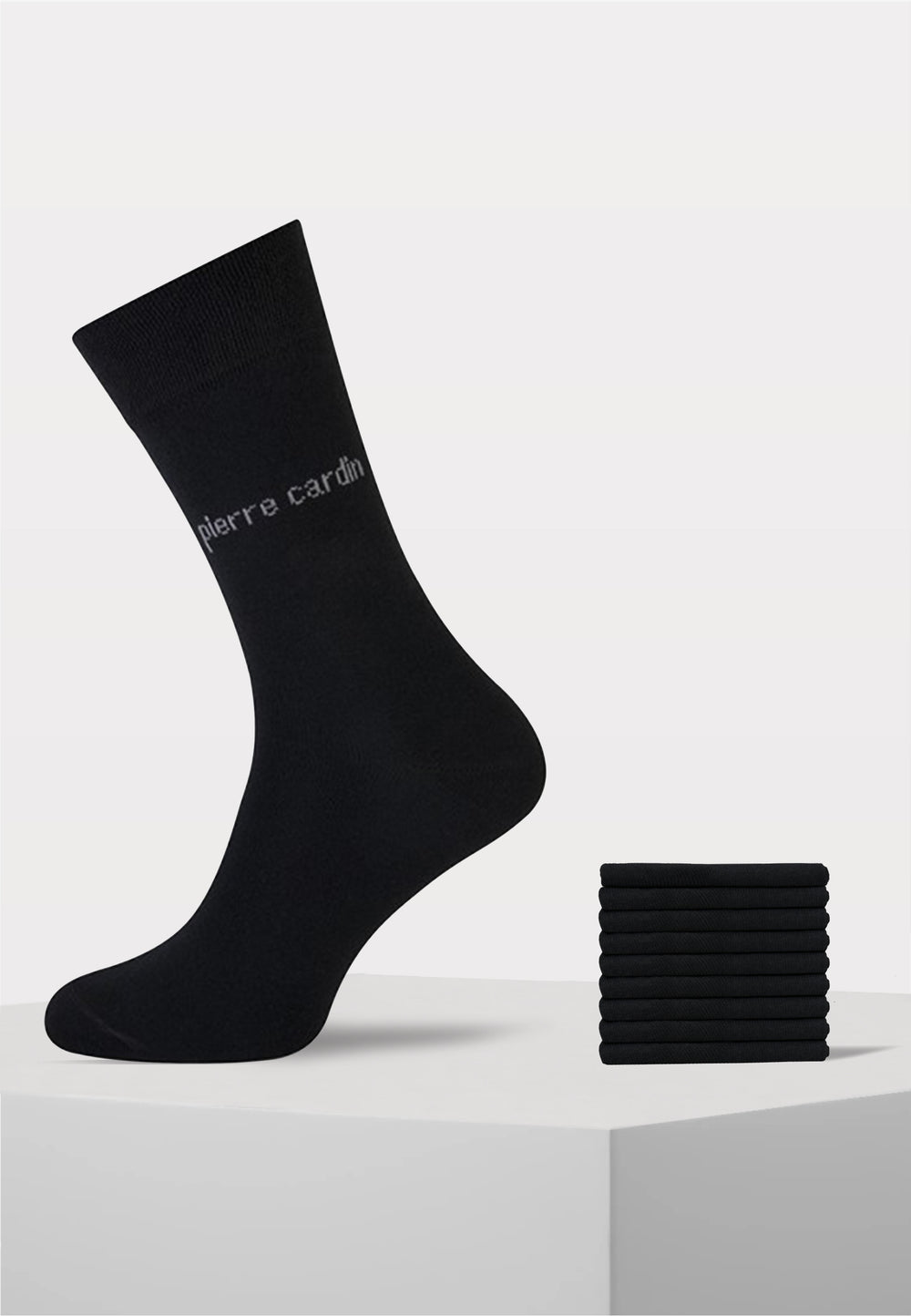 Pierre Cardin - Herensokken - 9 Paar - Zwart - Ondergoedenzo.nl