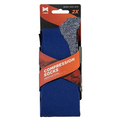 XTREME - Sport Compressie Sokken - 2 Paar - Multi Blauw - Ondergoedenzo.nl