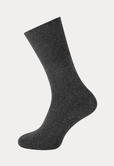 Herensok - Katoen - Boord Zonder Elastiek Voor Diabeten - Antraciet - Ondergoedenzo.nl
