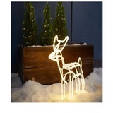 Kerstverlichting buiten en binnen – Rendier – 63cm hoog – 3D figuur – energiezuinig – kerst -spatwaterdicht – met timer