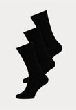3 paar merino wollen sokken in de kleur zwart