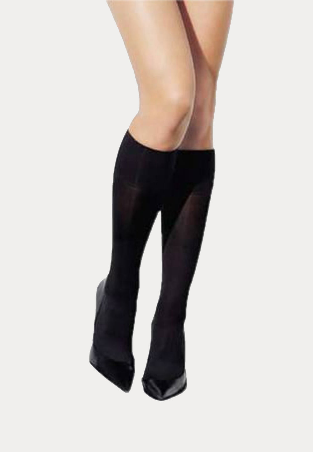 Kniekousen - 60 Denier - 5 Paar - Zwart - Ondergoedenzo.nl