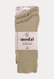 Modal - Anti Press diabetes Unisex Sokken - 6 Paar - Beige