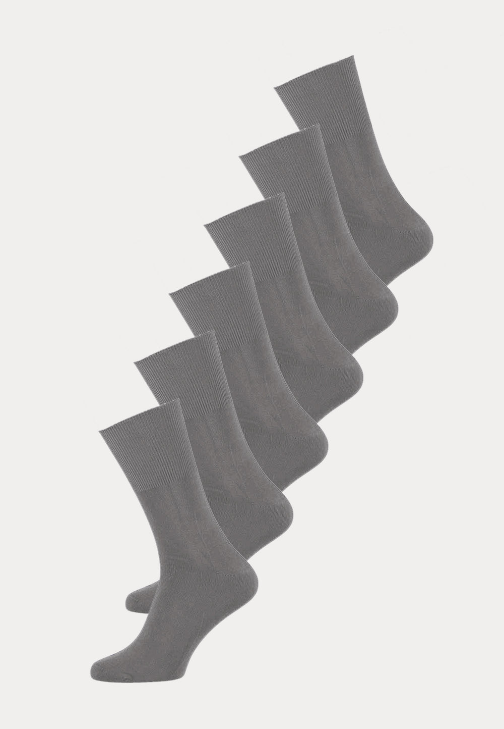 Modal - Anti Press diabetes Unisex Sokken - 6 Paar - Grijs - Ondergoedenzo.nl