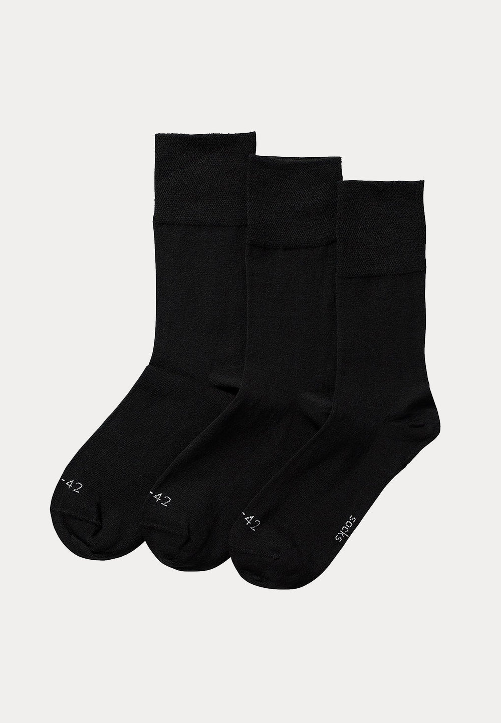 Merino Wollen Antipress Diabetes Sokken - 3 Paar - Zwart - Ondergoedenzo.nl