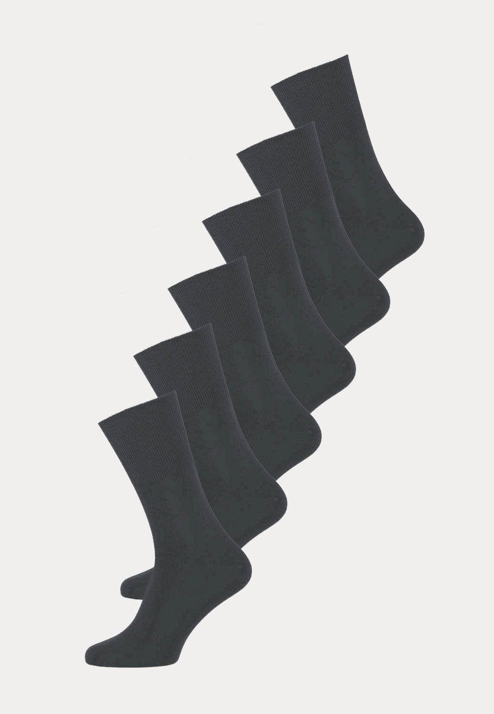 Modal - Anti Press diabetes Unisex Sokken - 6 Paar - Antraciet - Ondergoedenzo.nl