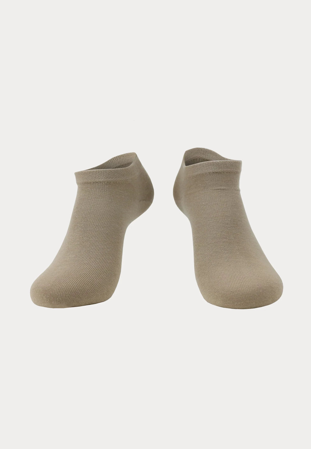 100% Bio Katoen - Sneakersokken - 4 Paar - Beige - Ondergoedenzo.nl