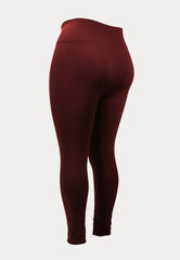 Dames Thermo Legging - High Waist - Bordeaux