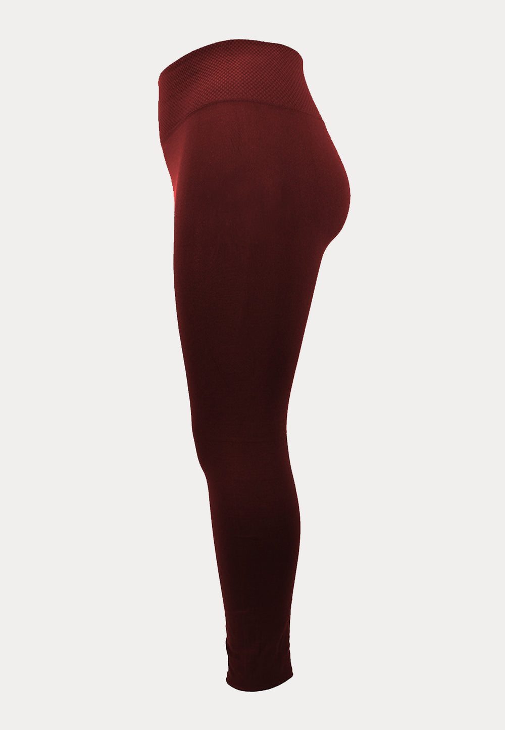 Dames Thermo Legging - High Waist - Bordeaux - Ondergoedenzo.nl