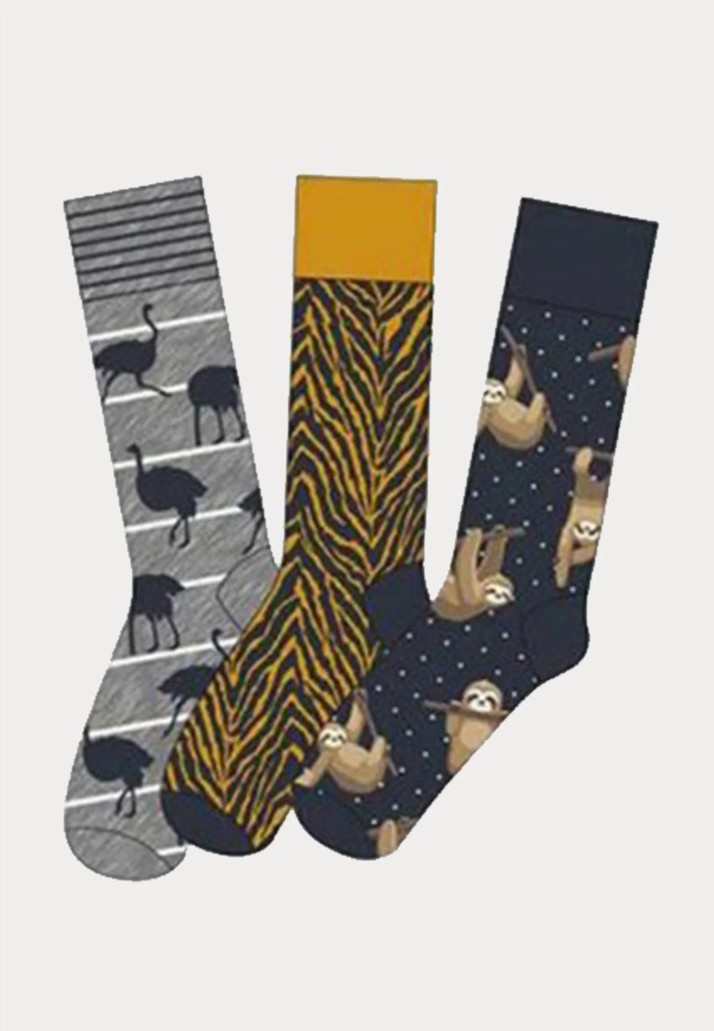 Giftbox - Herensokken Met Print - 3 Paar - Afrika - Ondergoedenzo.nl