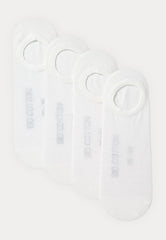 Voetjes - Bio Katoen - 4 Pack - Wit