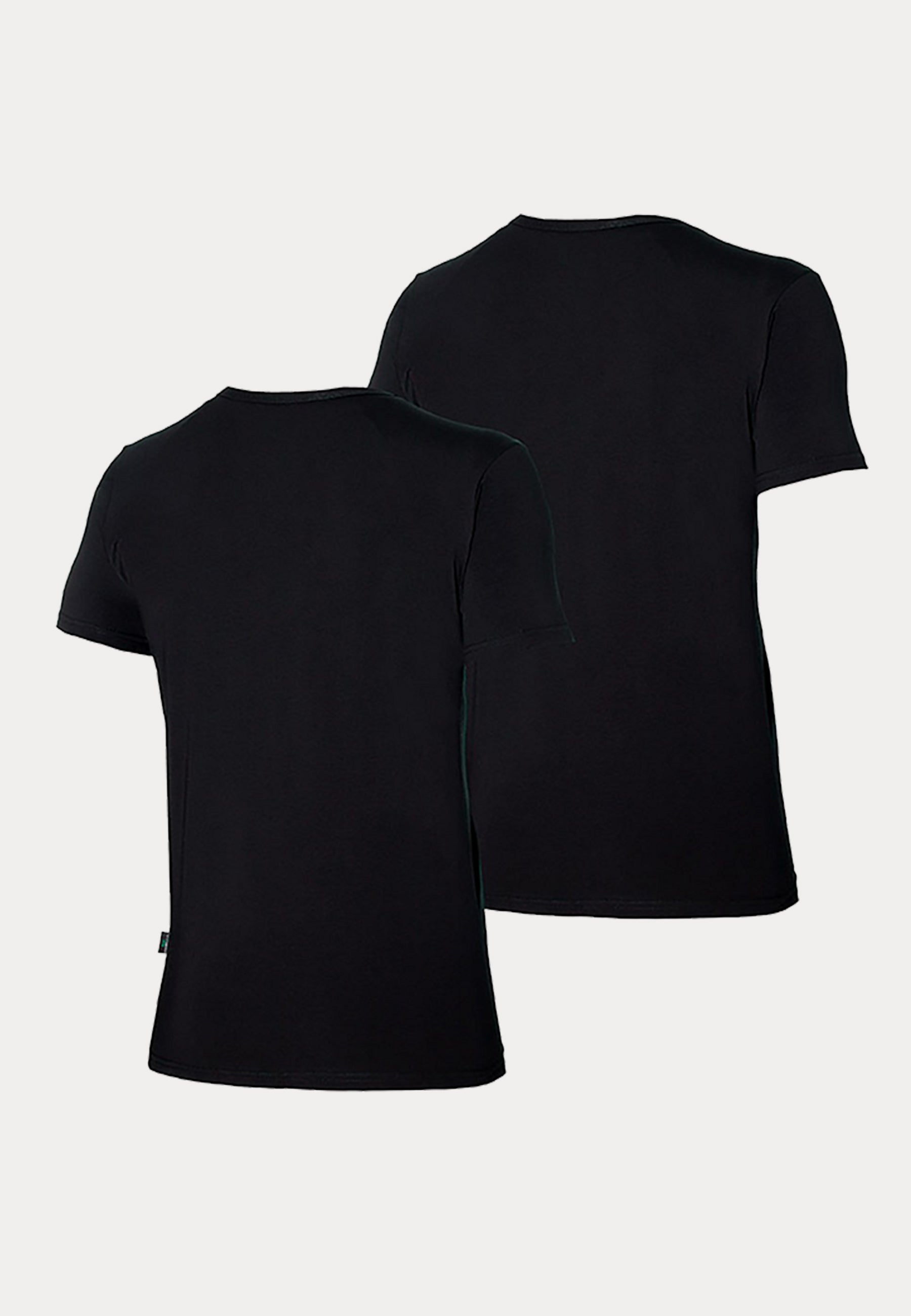 Bio Katoen - T-Shirt - 2 Pack - Zwart