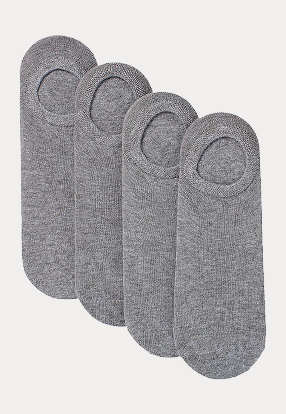 Voetjes - Bio Katoen - 4 Pack - Grijs - Ondergoedenzo.nl