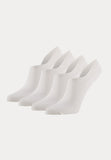 4 paar bio katoen voetjes in de kleur wit