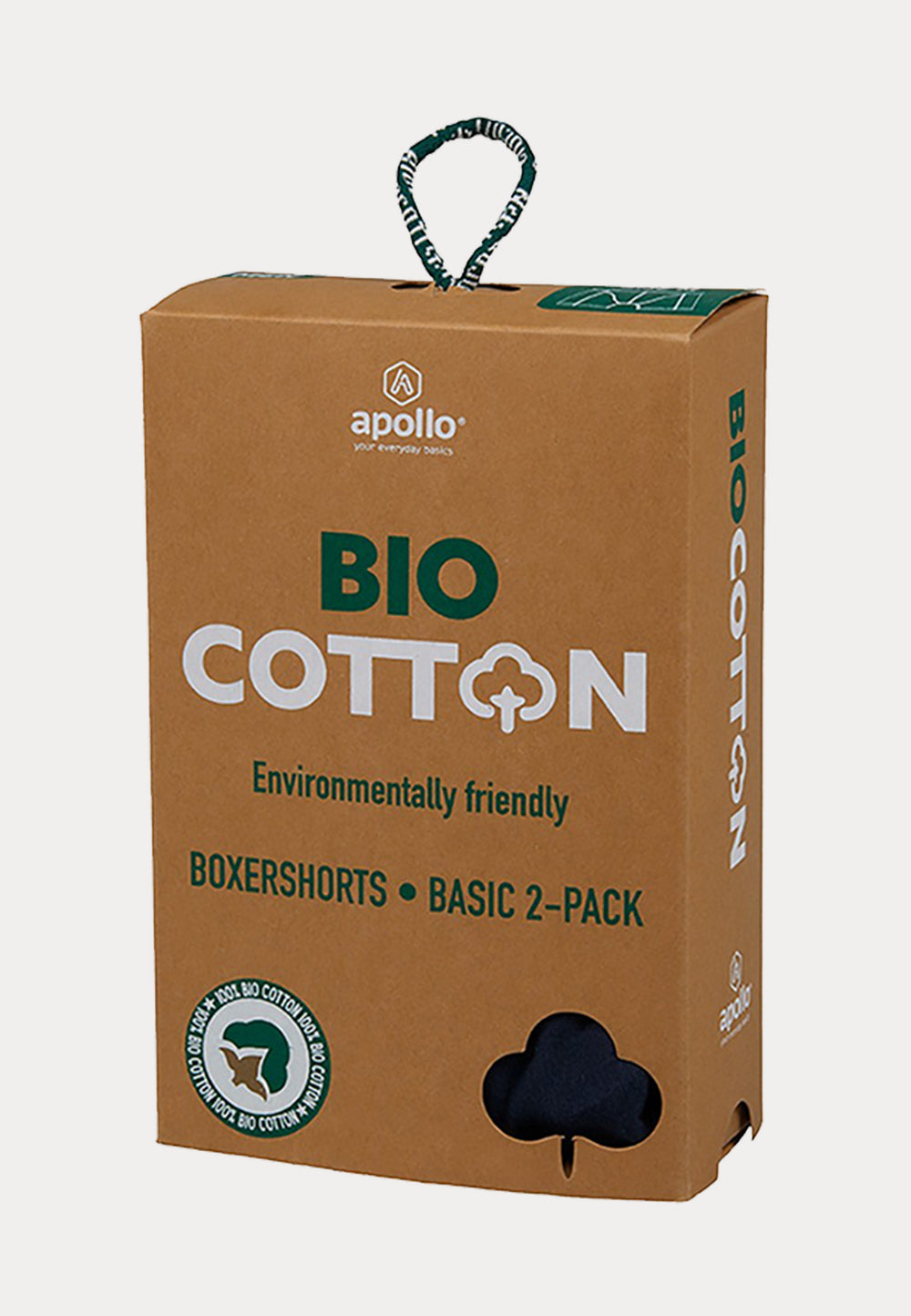 Bio Katoen - Boxershorts - 2 Pack - Navy - Ondergoedenzo.nl