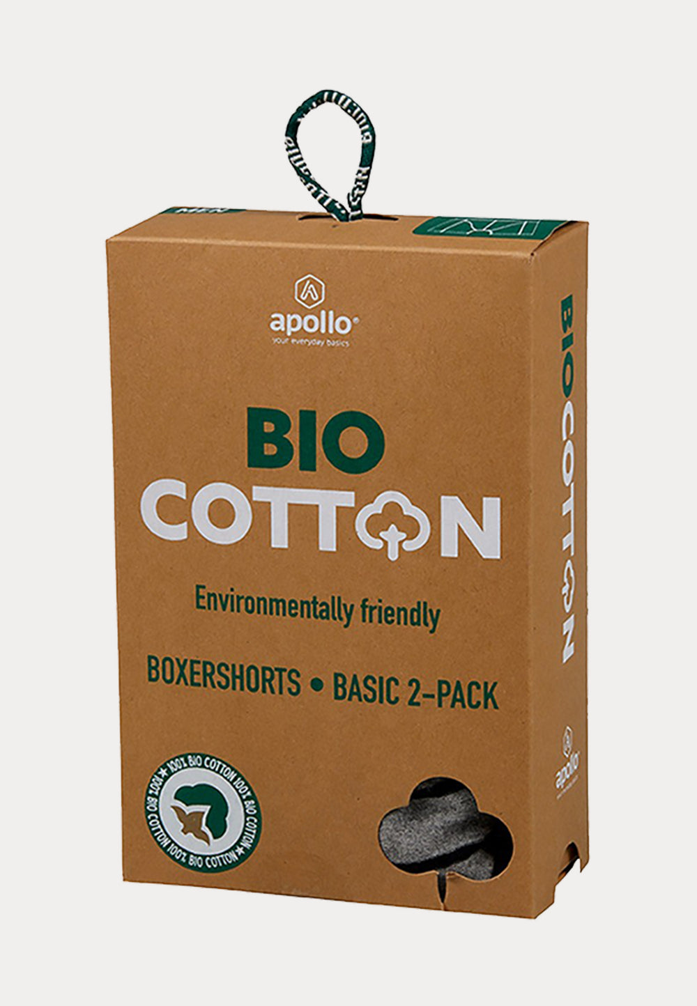 Bio Katoen - Boxershorts - 2 Pack - Multi Grey - Ondergoedenzo.nl