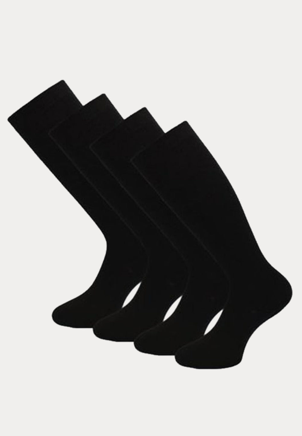 Heren kniekousen - 4 Paar - Zwart - Ondergoedenzo.nl