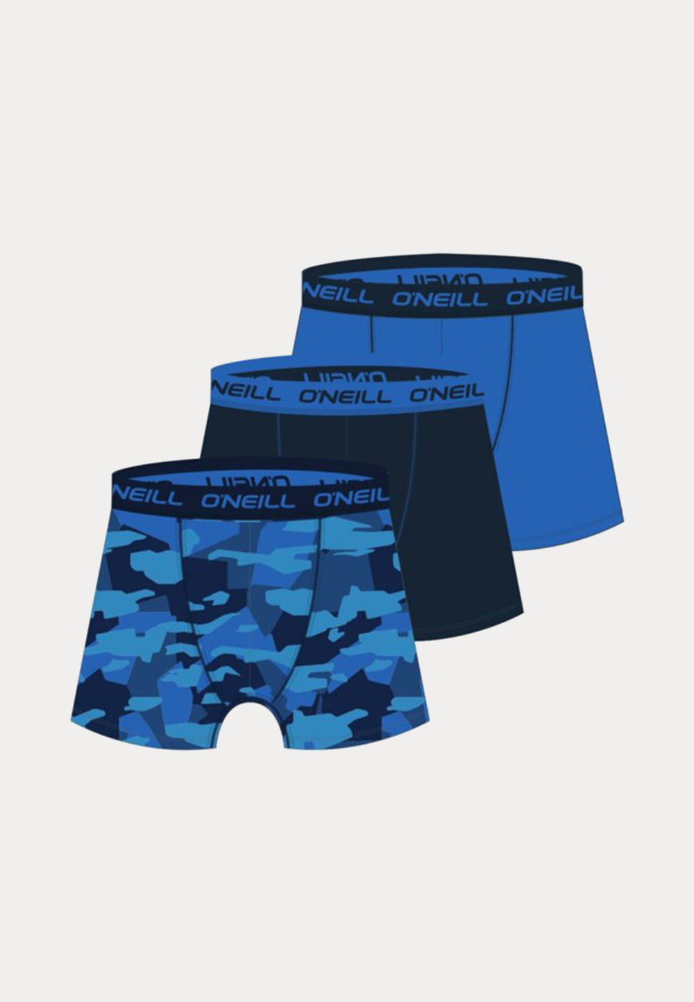 O'Neill - Boxershorts - 3 Pack - Blue & Marine - Ondergoedenzo.nl