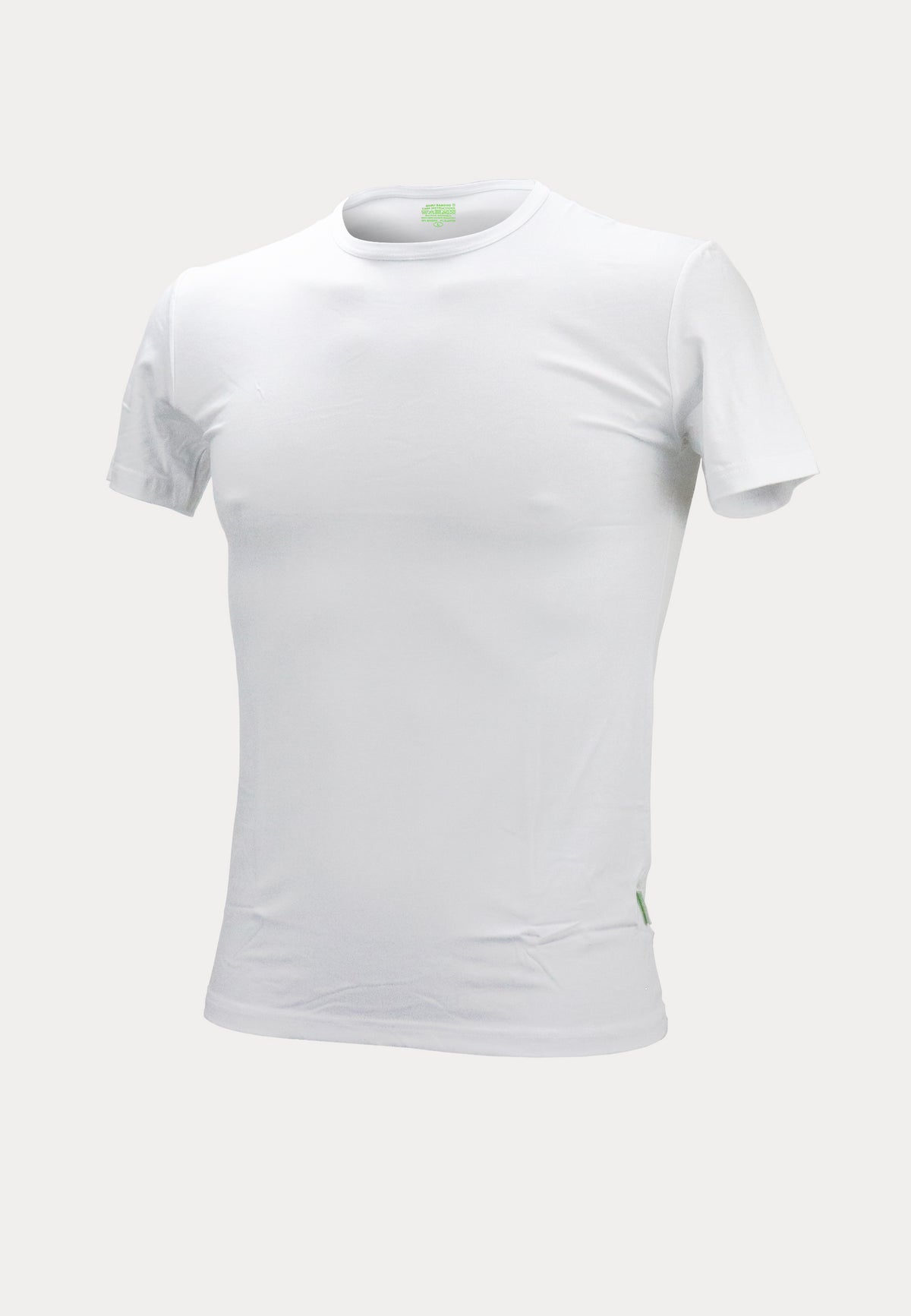Witte bamboe T-shirt van het merk Boru Bamboe.