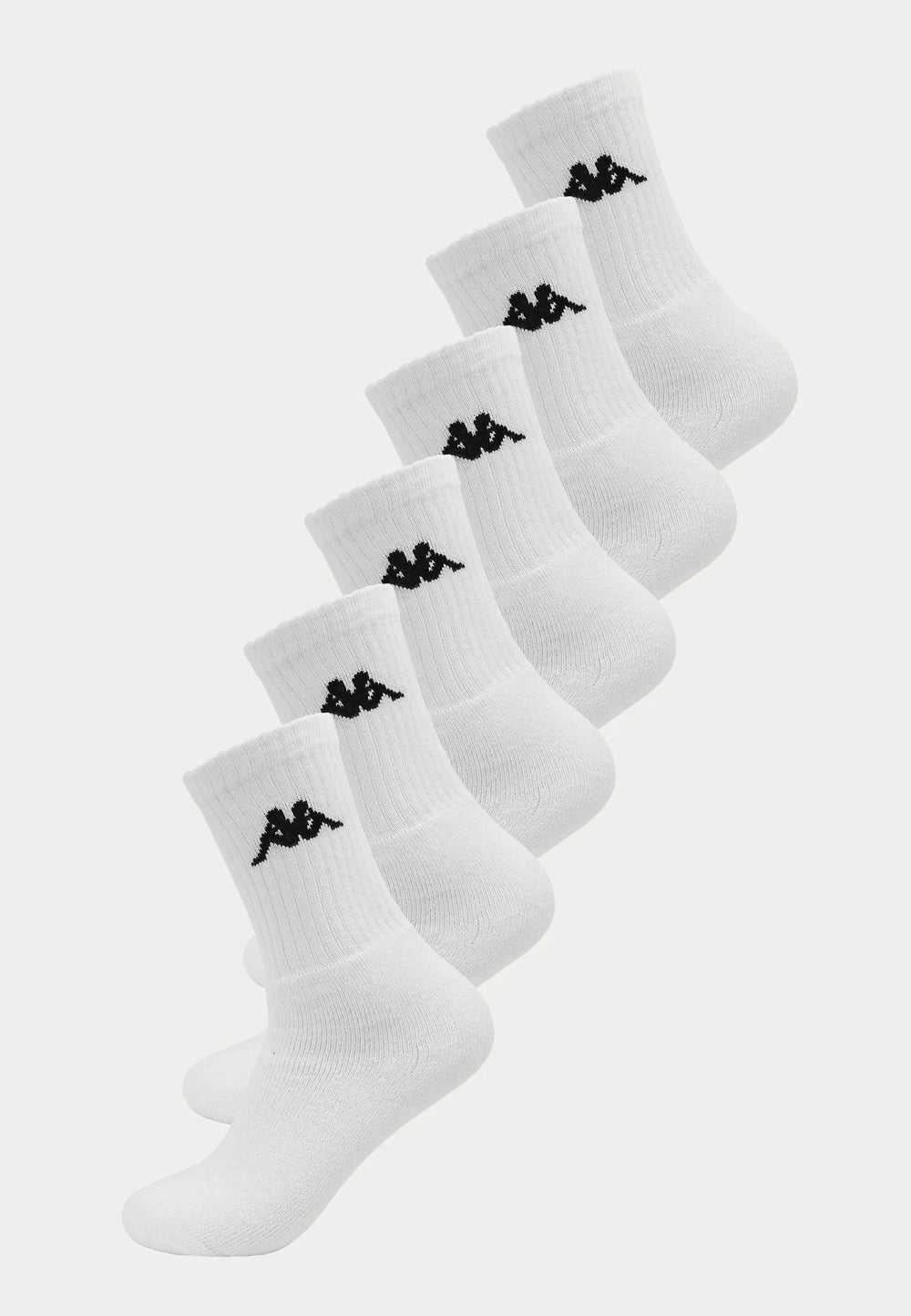 Kappa - Sportsokken - 6 Paar - Wit - Ondergoedenzo.nl