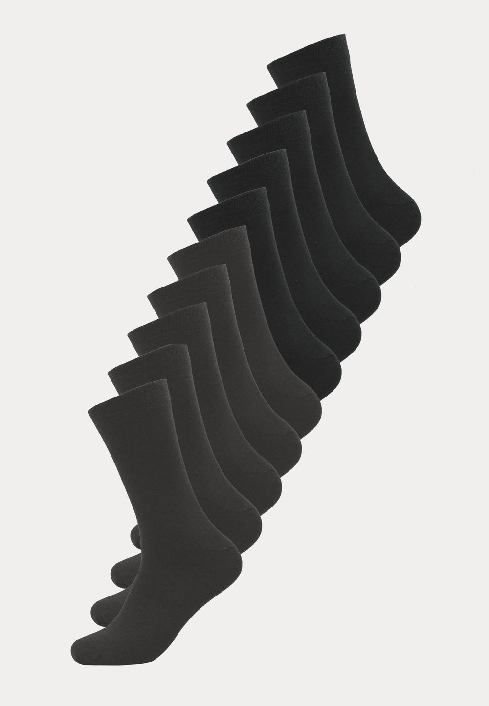 Koelmax - Herensokken - 10 Paar - Zwart & Antraciet - Ondergoedenzo.nl