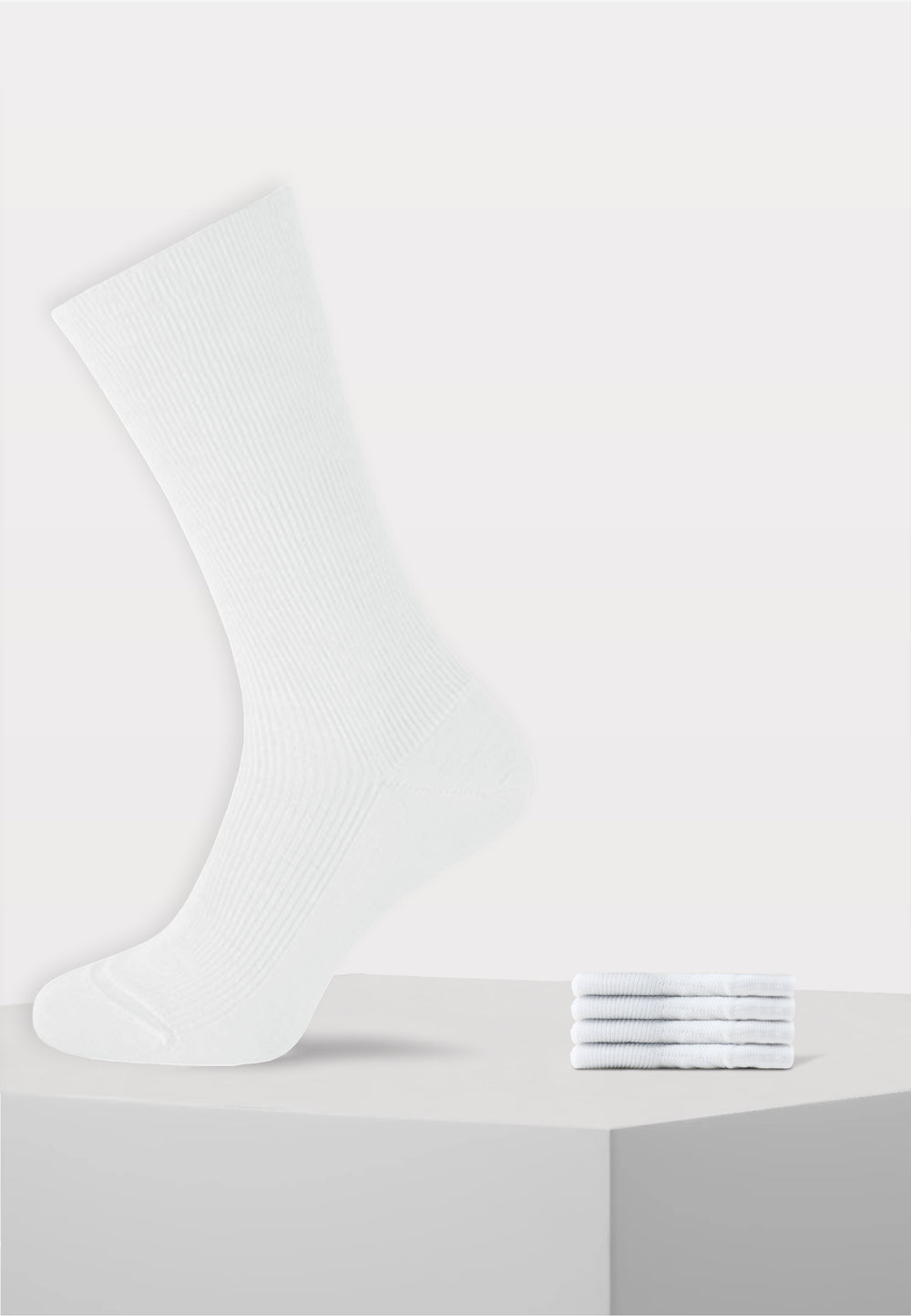 Sokken Voor Diabeten - 4 Paar - Wit - Ondergoedenzo.nl