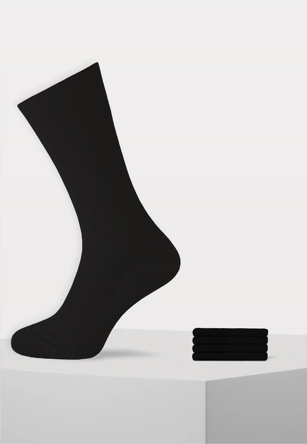 Sokken Voor Diabeten - 4 Paar - Zwart - Ondergoedenzo.nl