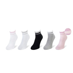Dames Korte Sokken - Lurex Boord - 5 Paar - Multi Color